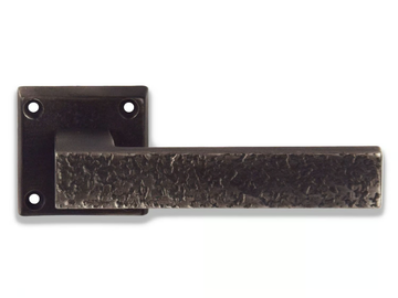 COSMO - Bronze door handle on rose by GIARA ART DESIGN-BRONZE - view 2